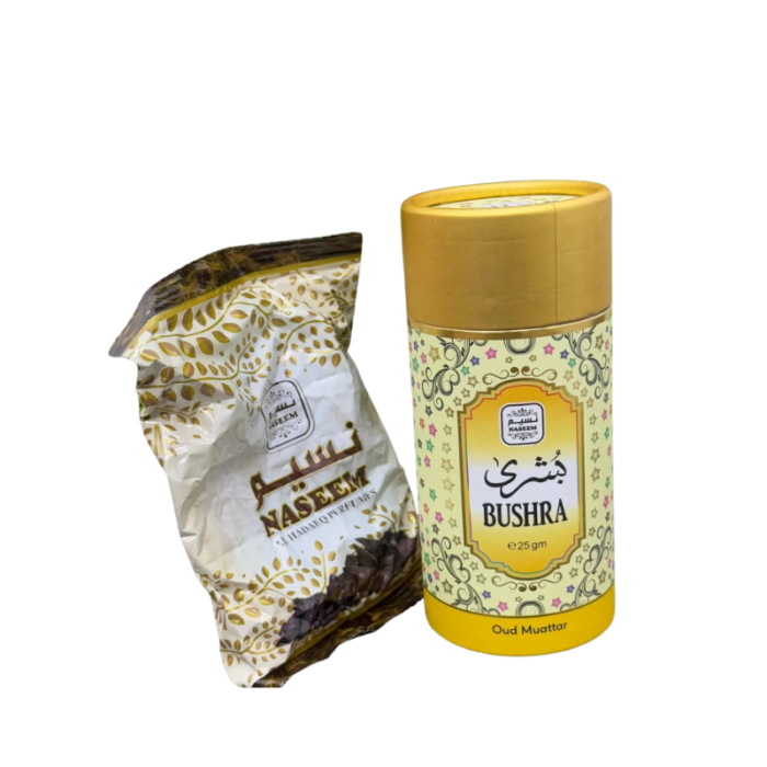 Naseem Bushra Bakhoor- cylindrical box
